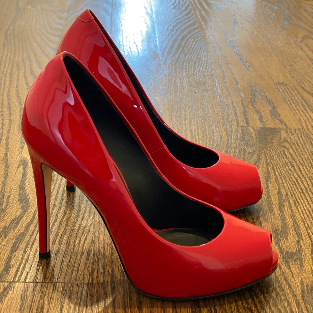 GIUSEPPE ZANOTTI DESIGN Red Glossy Pumps